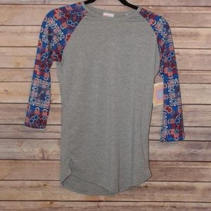 LuLaRoe Randy baseball shirt, XXS